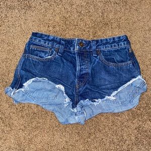 Free people jean shorts